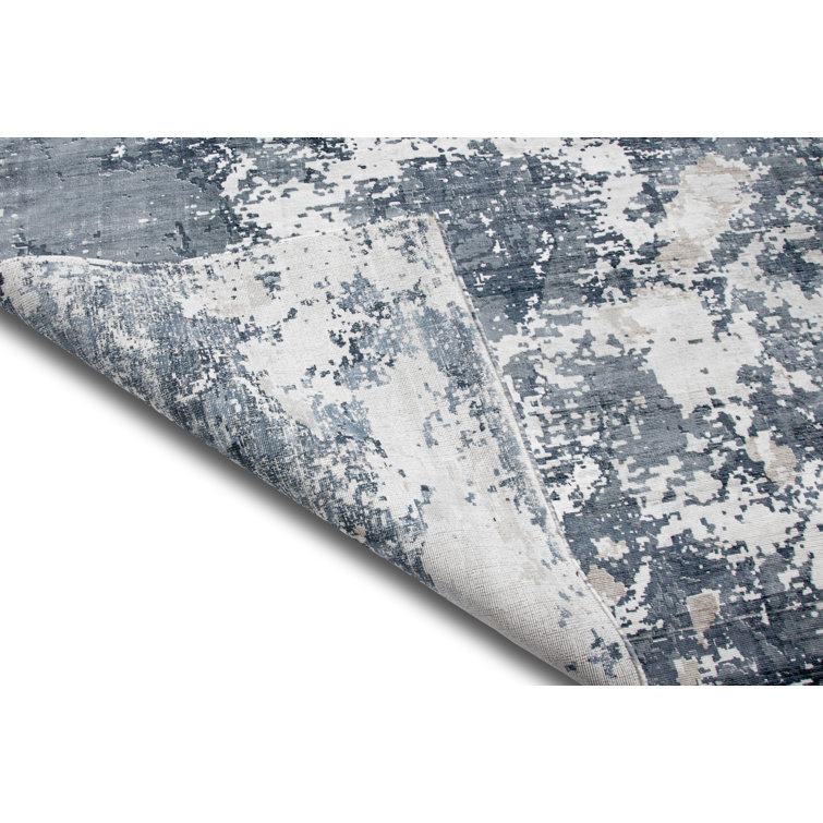 Bokara Rug Co., Inc. Abstract Blue / Gold Area Rug Wayfair Canada